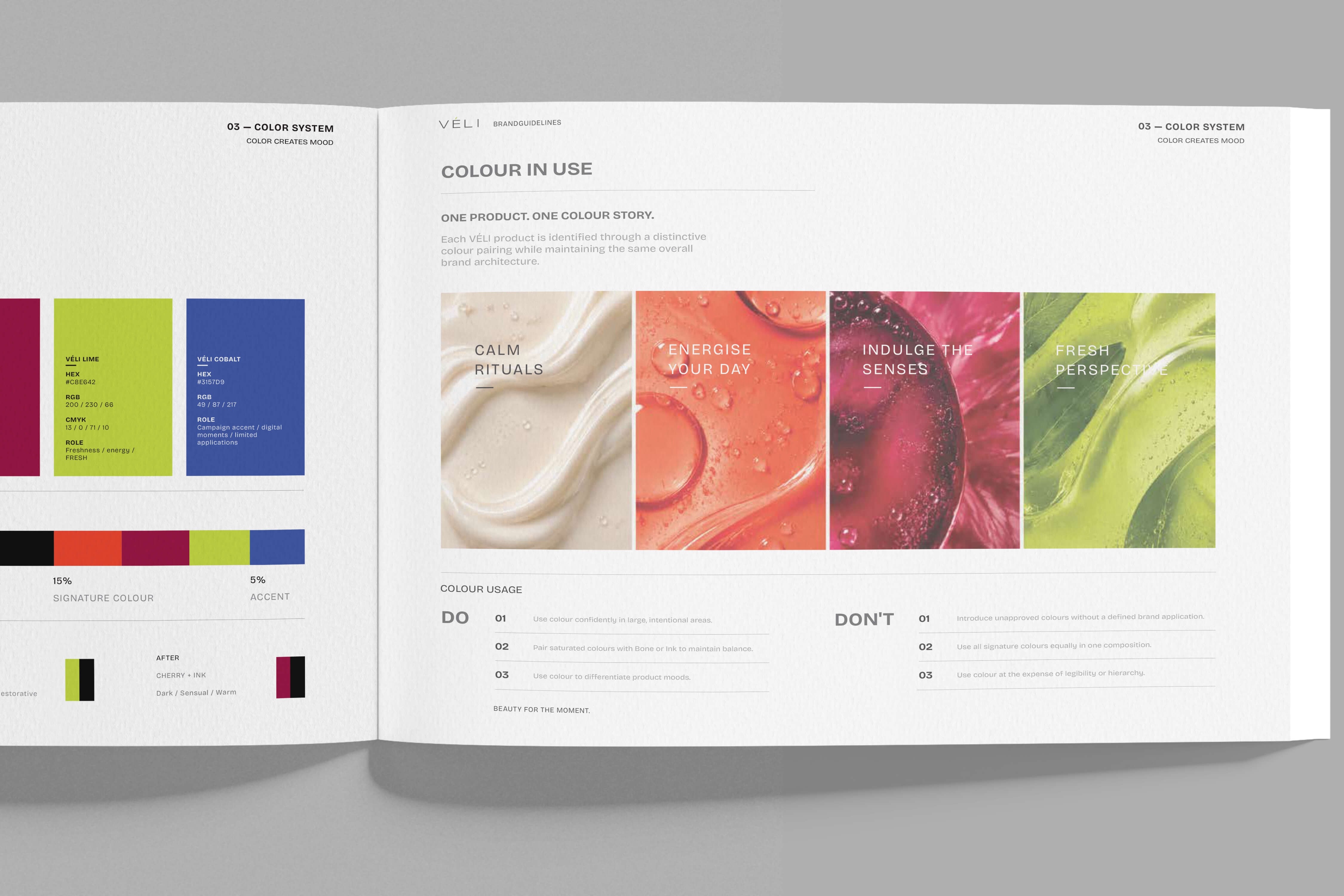VÉLI beauty packaging