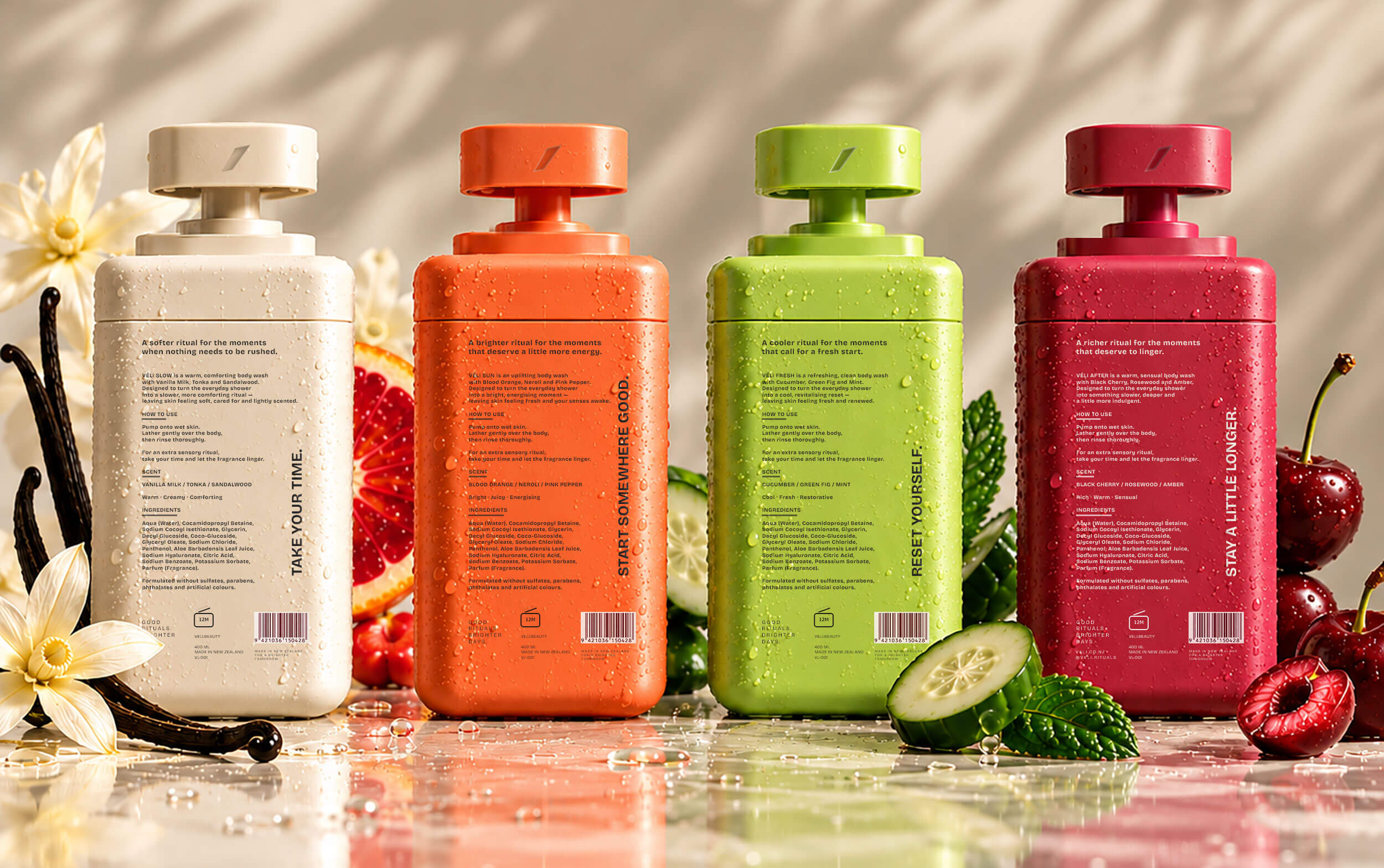 VÉLI beauty packaging