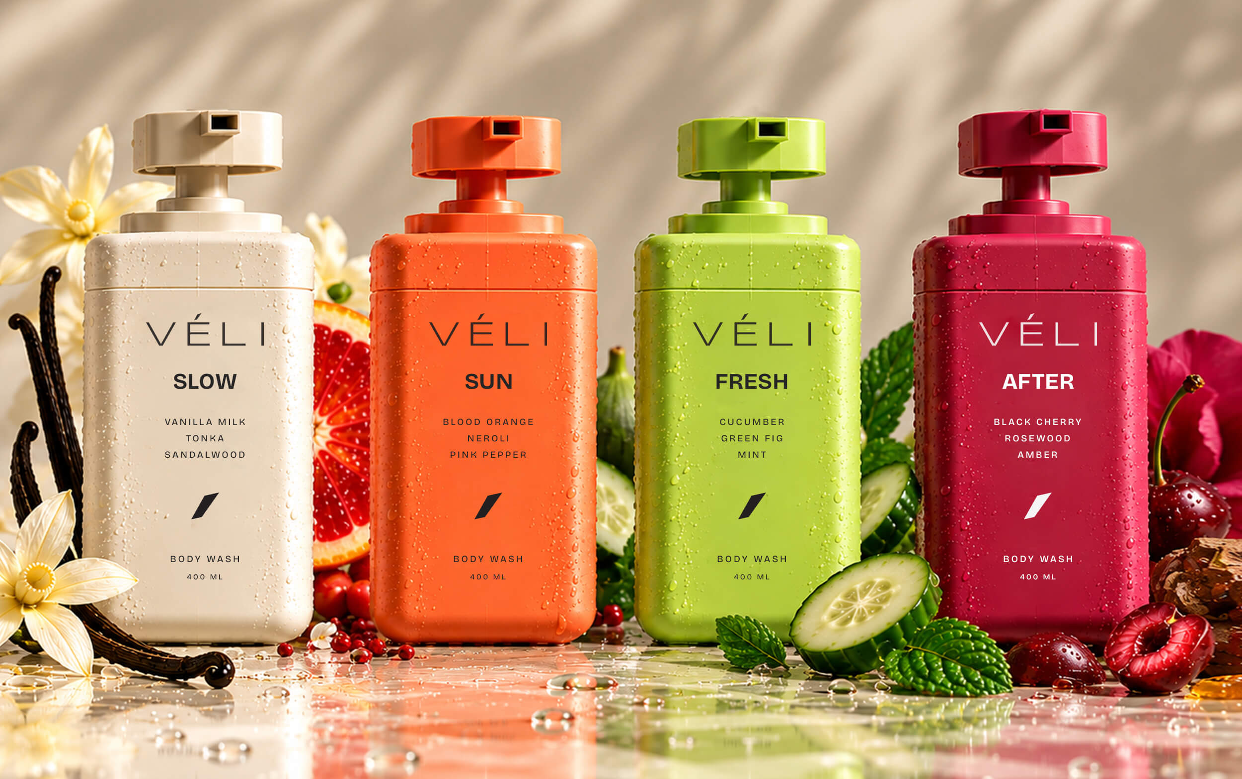 VÉLI beauty packaging